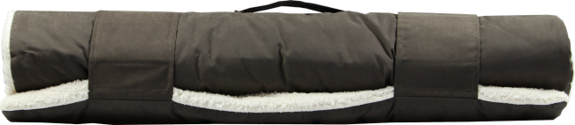 Wolters Reisedecke Vagabund mit Schaffell-Imitation Basic - Hundedecke für Zuhause und unterwegs